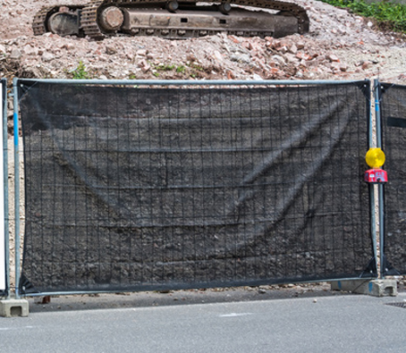 Bauzaunplane grün - 1,76 m x 3,41 m